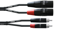 Cordial CFU 1,5 MC, RCA uros XLR uros stereokaapeli 1,5m
