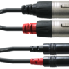 Cordial CFU 3 FC RCA / XLR-naaras kaapelipari, 3m