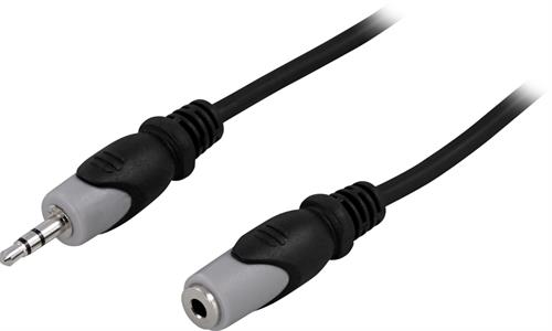 Deltaco MM-160 jatkokaapeli 3,5mm plug - 3,5mm jack (2m)