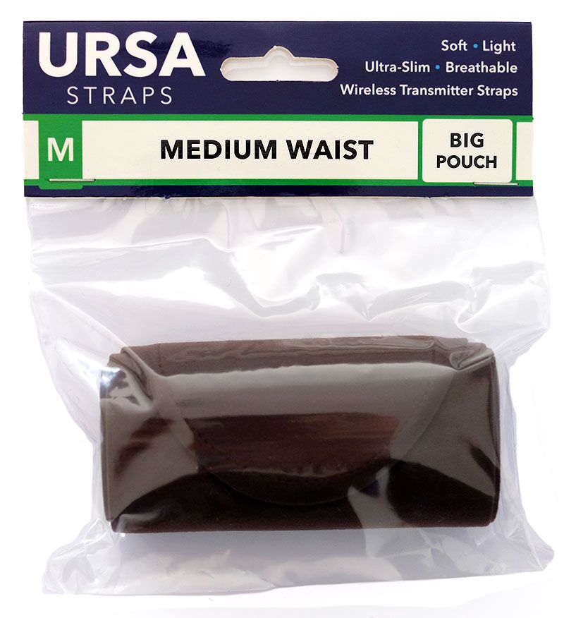 URSA Straps lähetinvyö, M-koko, Big Pouch, ruskea